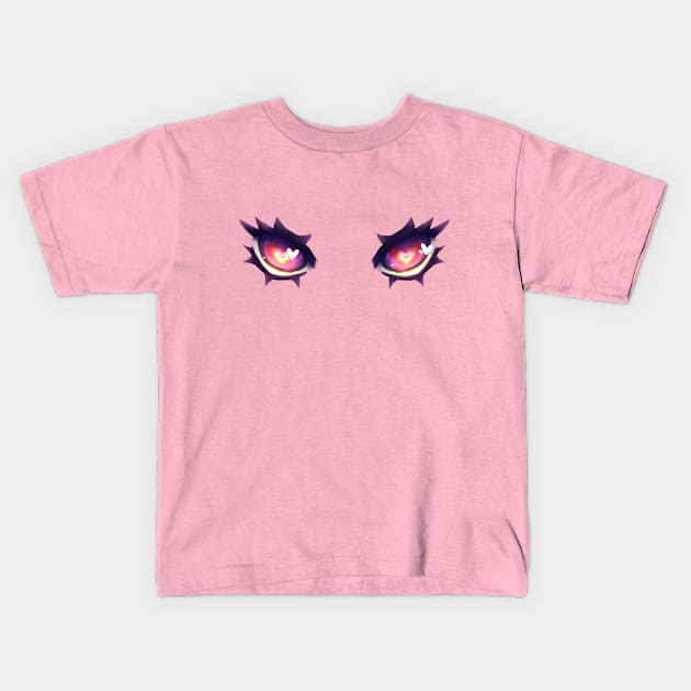 Heart Eyes Kids T-Shirt by Raebees